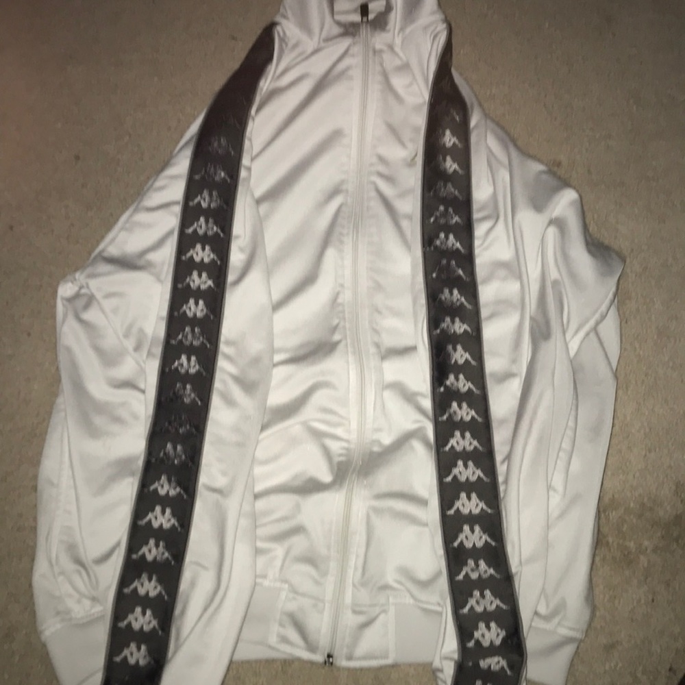 White kappa tracksuit top